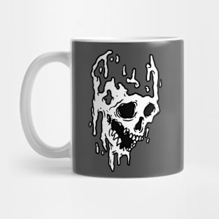 melting skull Mug